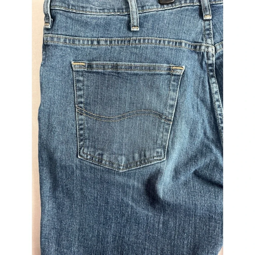 Lee Y2K Denim Shorts Mens 38 Blue Regular Fit Made In Mexico